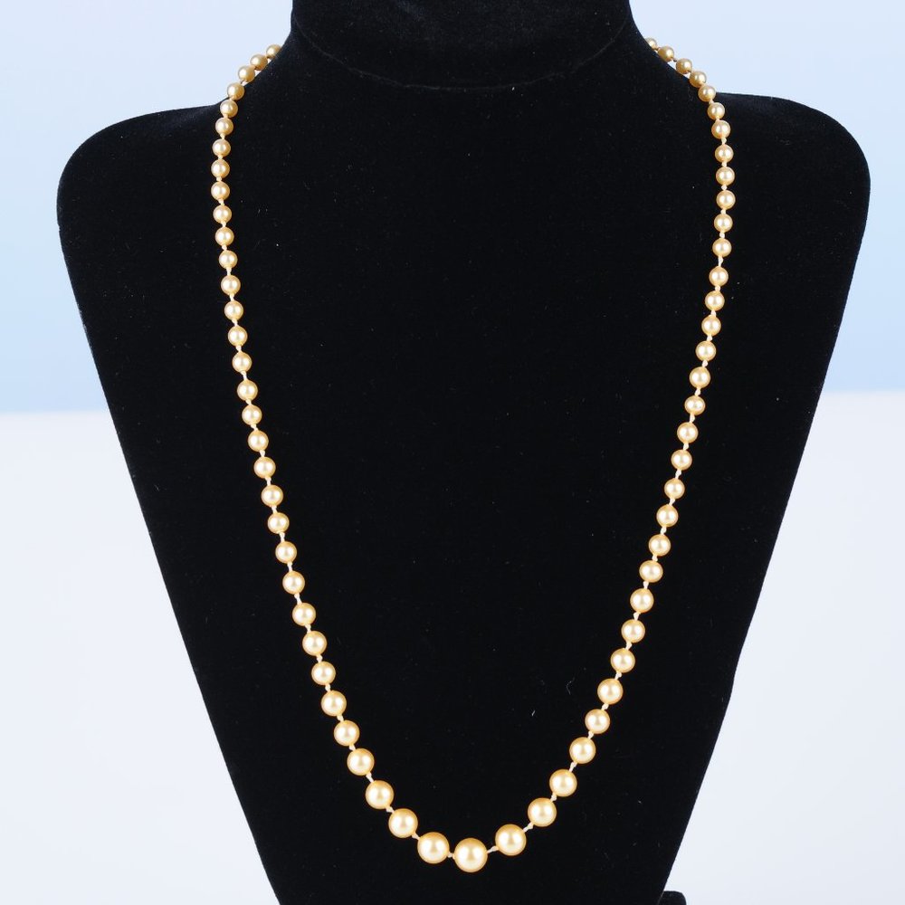 Petite Pearl Necklace with 10K White Gold Clasp